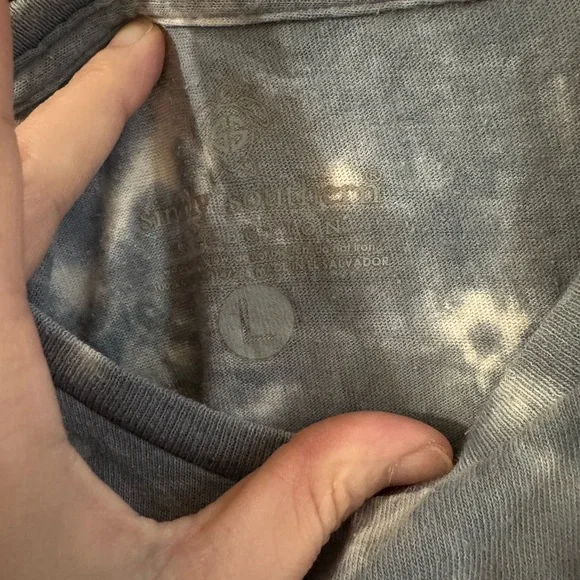 Simply Southern Tie-Dye Short Sleeve Tee - Pink & Gray - Picture 4 of 6